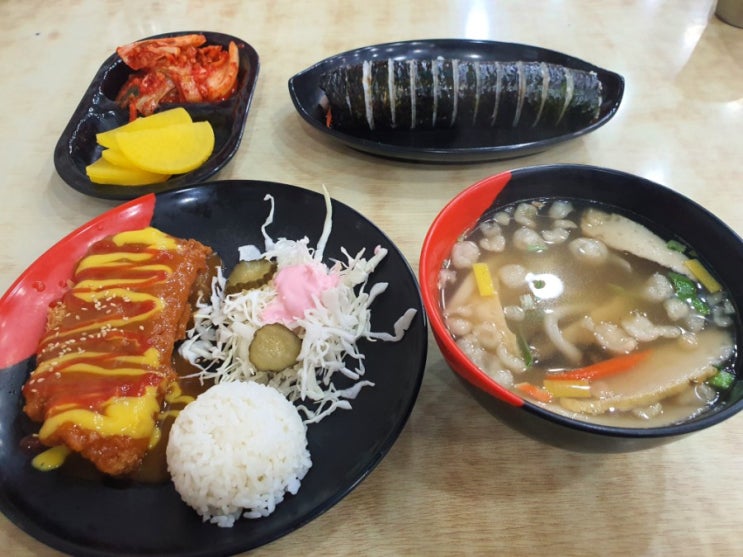  광혜원 김밥집 김밥나라 돈까스세트 내돈내산 리뷰 (혼밥하고 왔어요)