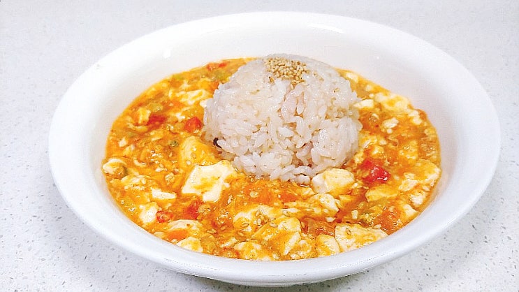  순두부 요리 덮밥으로 호로록~~ 간단한 아침밥 만들기