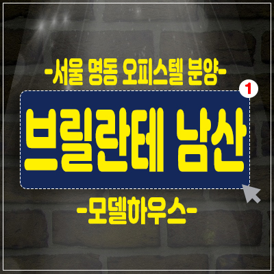 서울 명동 투룸,1.5룸 브릴란테 남산오피스텔 투자,분양의 미래가치! 서울 명동 투룸,1.5룸 브릴란테 남산오피스텔 투자,분양의 미래가치!