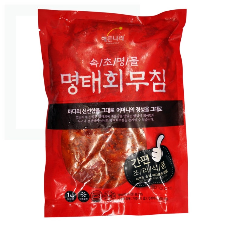 선택고민 해결 (주)푸드마을 명태회무침 1kg 2kg 냉면 회냉면 회비빔밥 명태, 1개, 명태회무침1kg 좋아요