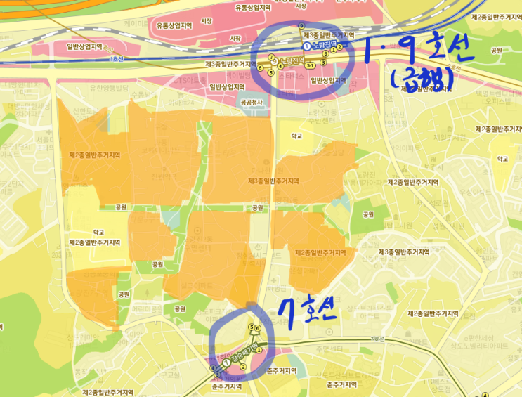  노량진 뉴타운 분석기(입지깡패+열심히 추진중인 뉴타운)