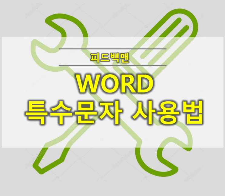  word 특수문자 사용법