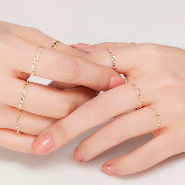 후기가 좋은 엘렌쥬얼리 14K/18K Flat 체인 반지 좋아요 후기가 좋은 엘렌쥬얼리 14K/18K Flat 체인 반지 좋아요