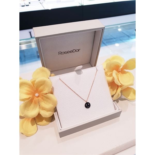 가성비 좋은 로제도르 골든듀AMC 14k 로즈골드 블랙 스마일 목걸이 좋아요 가성비 좋은 로제도르 골든듀AMC 14k 로즈골드 블랙 스마일 목걸이 좋아요