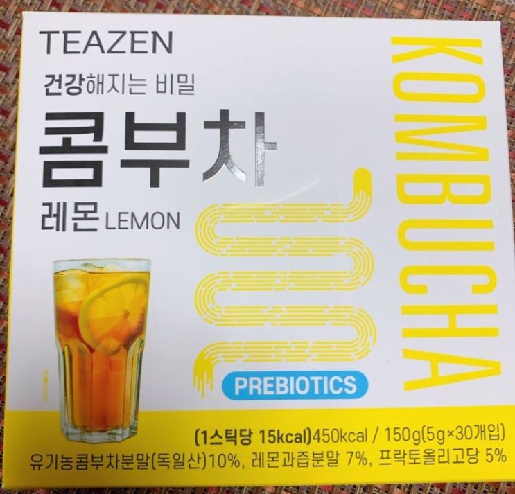 간편한 건강음료 티젠 콤부차 레몬