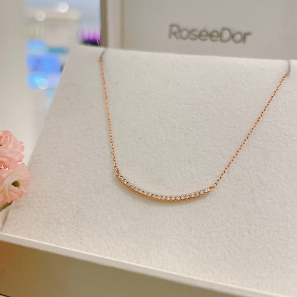 잘팔리는 로제도르 18K 스마일 바 목걸이 /18FNGC-B-0090 좋아요 잘팔리는 로제도르 18K 스마일 바 목걸이 /18FNGC-B-0090 좋아요