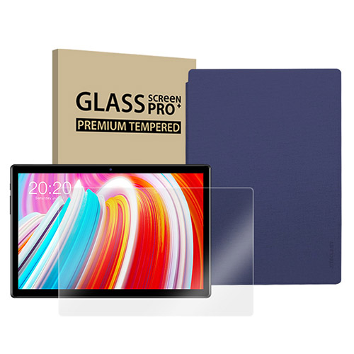 선호도 좋은 태클라스트 M40 태블릿PC + 강화유리 필름 + 전용 스탠드 커버 케이스 세트, 블루 좋아요