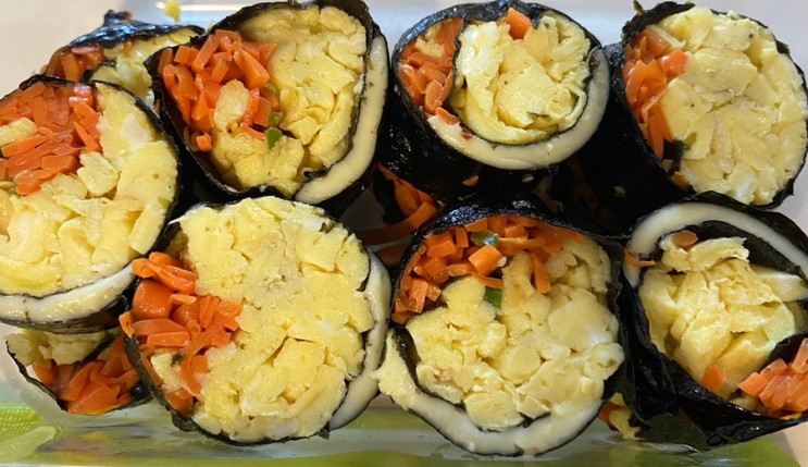 [다이어트 식단] 밥없는 저탄고지 키토 김밥 만들기