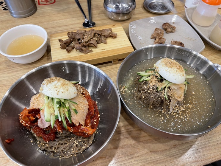  인천청라_가슴속까지 시원한 직화물냉면/명태회냉면 "더진국수육국밥" 청라점