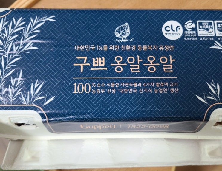  신선한 유정란 구쁘 옹알옹알!