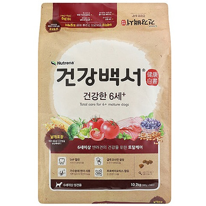 최근 인기있는 건강백서 생선 건강한 6세 플러스 애견사료, 10.2kg, 1개 좋아요