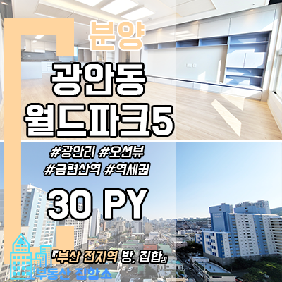 광안동 월드파크5 소형 아파트 분양 - 수영구 역세권 포룸 (방3화2)