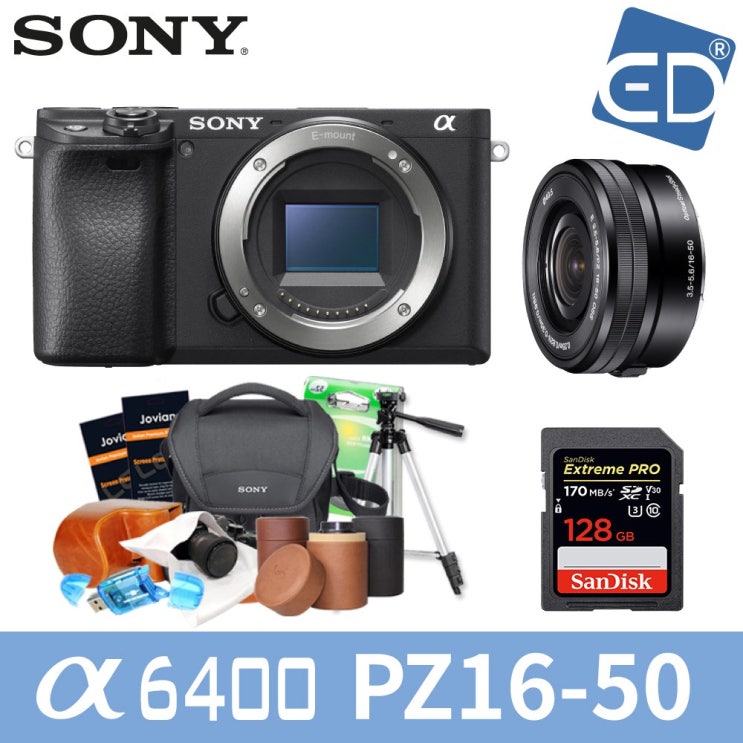  많이 찾는 소니 A6400 16-50mm 128패키지 미러리스카메라, 02 소니A6400실버 + 16-50mm렌즈 + 128GB + 소니가방 풀패키지 추천해요