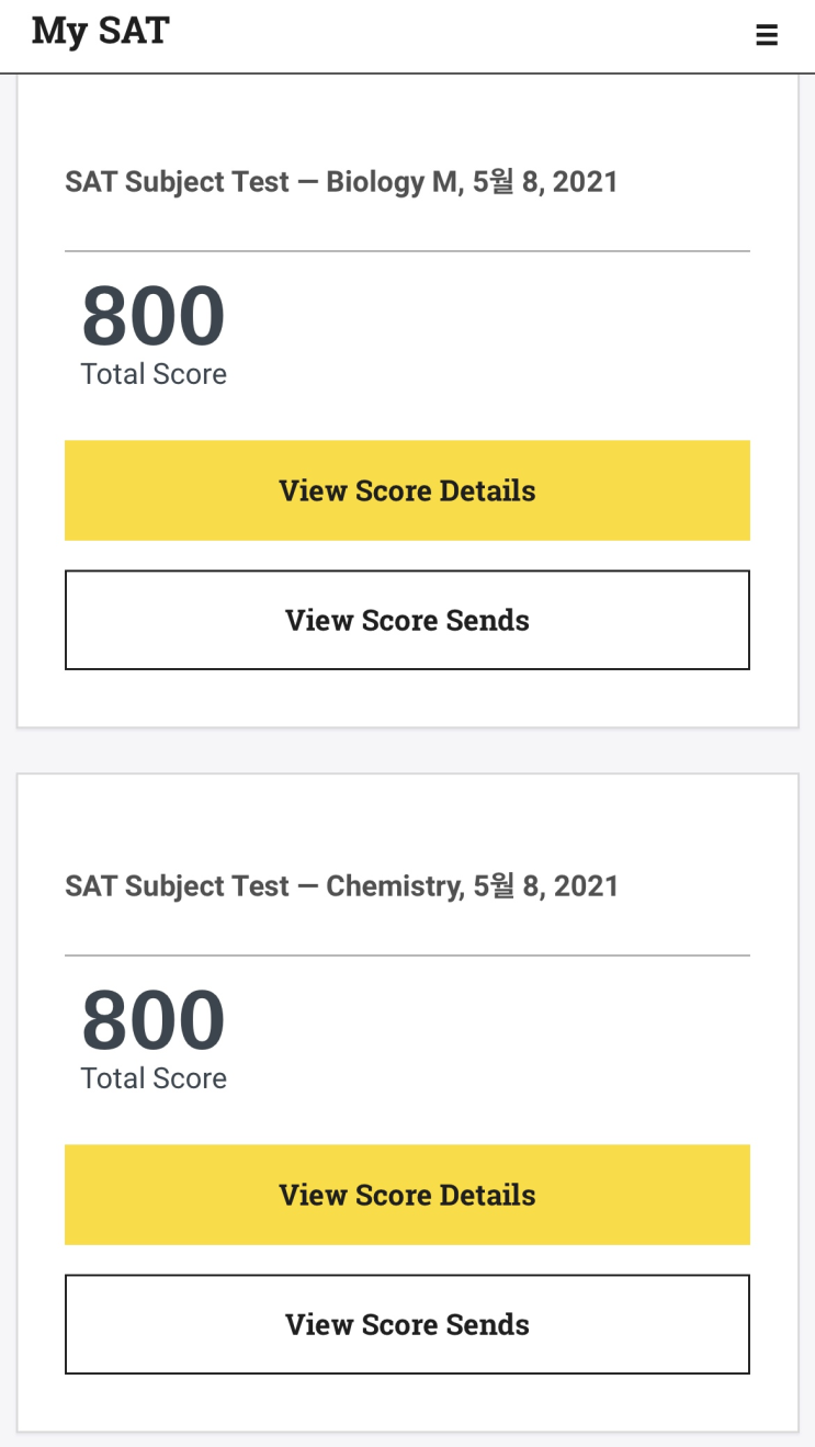  ap chemistry, biololgy 시작 / sat chem, bio 둘 다 만점 / ap chemistry 자료가 있는 곳!