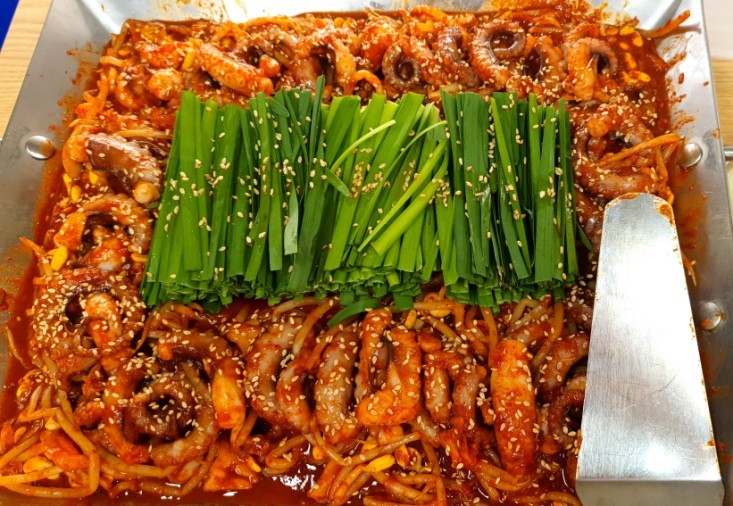  부평구청 맛집 탐방 무교동 낙지 철판 낙지+볶음밥 조합