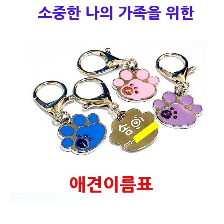 당신만 모르는 서은이네 애견이름표 강아지인식표 발모양(앞면칼라), 핑크 좋아요 당신만 모르는 서은이네 애견이름표 강아지인식표 발모양(앞면칼라), 핑크 좋아요