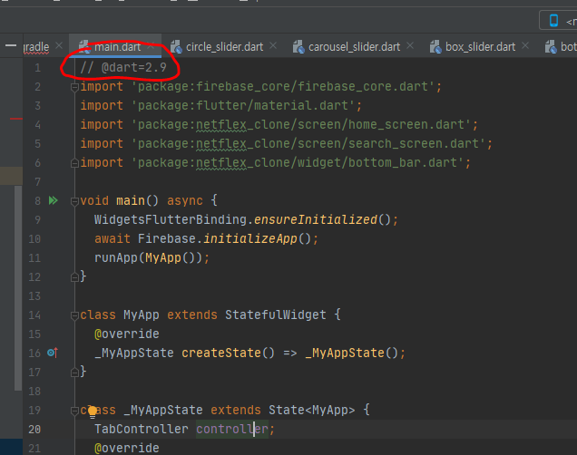  flutter Error: Cannot run with sound null safety