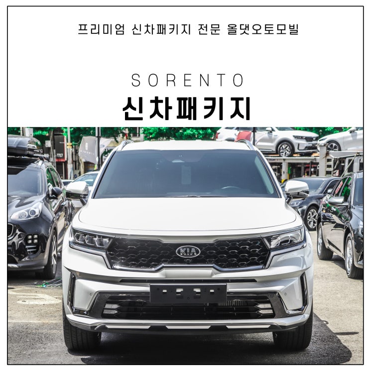  쏘렌토 신차패키지 티나인 R100 썬팅 함께 진행!