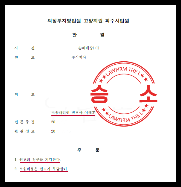  영업방해손해배상 소송에서 승소한 대표 변호사의 성공 사례
