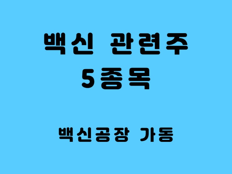 백신 관련주 미국, 영국 러시아 백신 mRNA 첫 생산 - SK바이오 사이언스, 삼성바이오로직스, 한미사이언스, 한국코러스, 휴온스