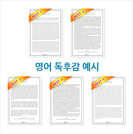  영어 독후감 예시 참고하기