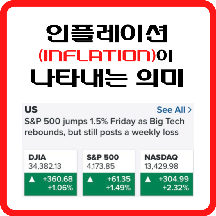 미국 소비자물가지수 4.2% 상승, 인플레이션(INFLATION)이 나타내는 의미