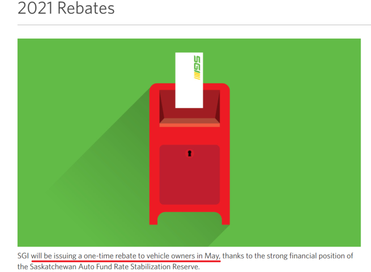  캐나다 워킹홀리데이 21년 SGI Rebate SK주 자동차 보험료 환급받기