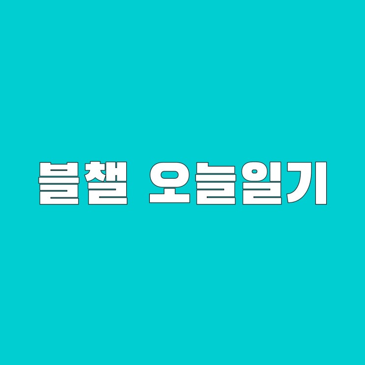  [블챌]오늘일기 5월25일