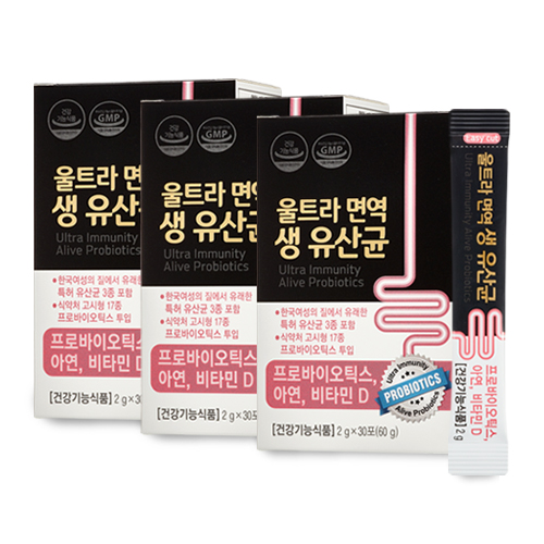 많이 찾는 울트라 면역 생유산균 여성 질유산균 추천 프로바이오틱스 장건강, 3박스 x 90포 좋아요 많이 찾는 울트라 면역 생유산균 여성 질유산균 추천 프로바이오틱스 장건강, 3박스 x 90포 좋아요