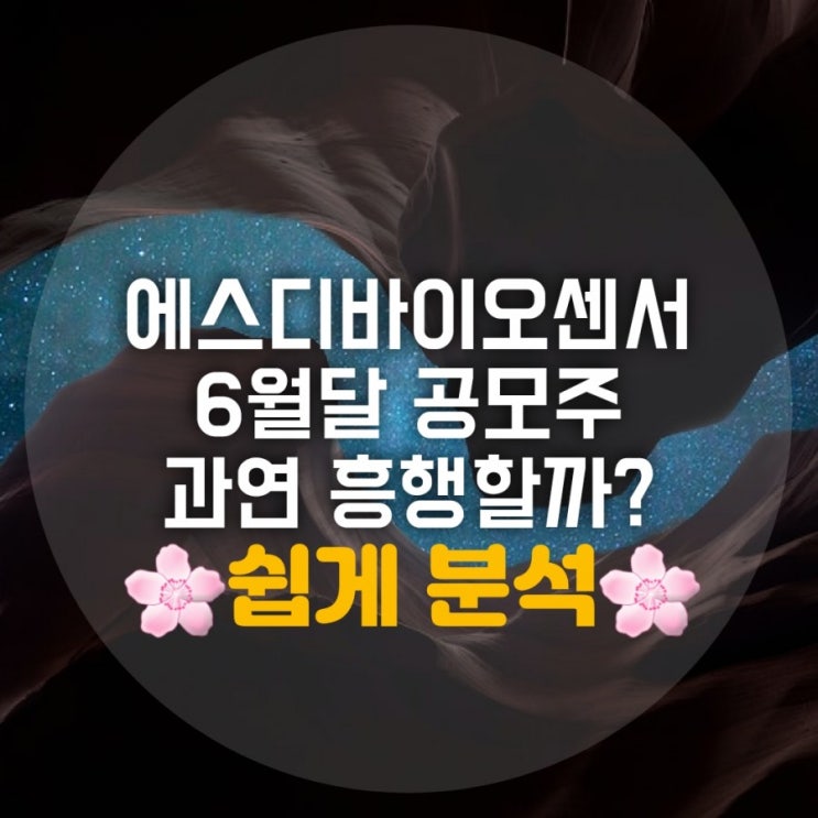 21년 6월 공모주 일정 청약 대어 에스디바이오센서 무조건 성공할까?