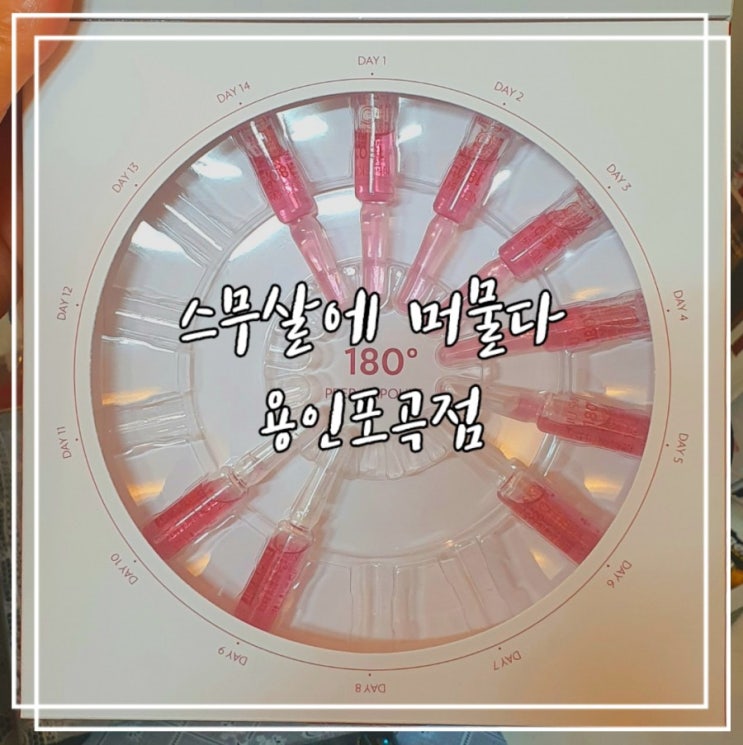  처인구 피부관리 :: 스무살에머물다 용인포곡점