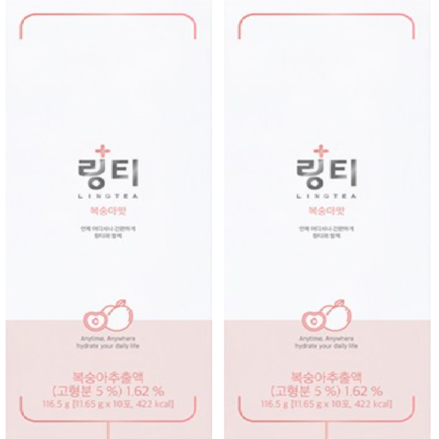  선택고민 해결 링티 복숭아맛, 20포 ···