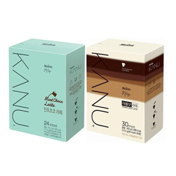 구매평 좋은 동서 카누 민트초코라떼24T+카누 더블샷라떼 30T KANU LATTE 집이 카페 추천합니다 구매평 좋은 동서 카누 민트초코라떼24T+카누 더블샷라떼 30T KANU LATTE 집이 카페 추천합니다