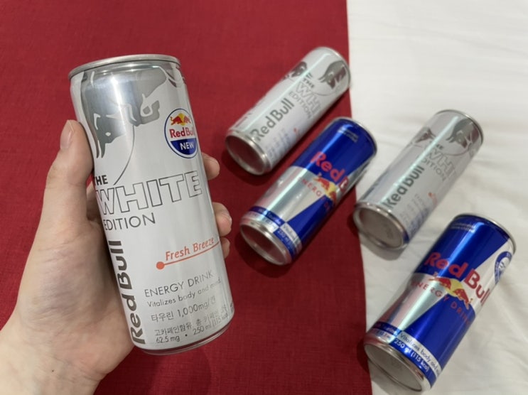  레드불 화이트에디션 _ 상큼한 복숭아맛이 나는 레드불 신제품