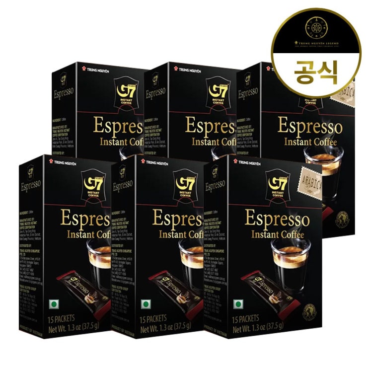 인기 급상승인 G7 G7커피 에스프레소 2.5g x 15개입 6개 (15T 6개), 90개 ··· 인기 급상승인 G7 G7커피 에스프레소 2.5g x 15개입 6개 (15T 6개), 90개 ···