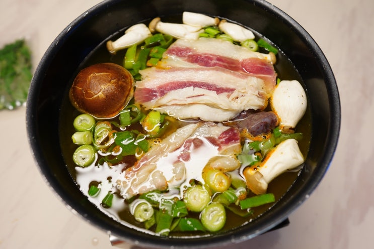  블챌 오늘일기! 집에서 간편하게 만들어 먹는 순대전골 밀키트!