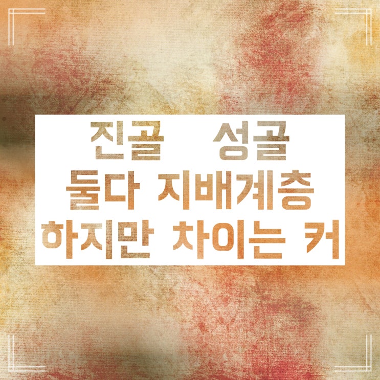 진골 성골 :: 신라에서 얼마나 다른 취급을 받았을까