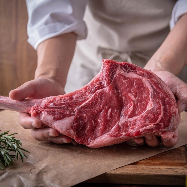 인지도 있는 [자연맛남] 킹 몬스터 토마호크 스테이크 1.3kg-1.6kg (5.5-6.5cm), 1개 좋아요