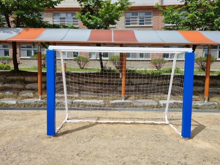  김포마송고등학교 핸드볼골대보호대 설치 작업
