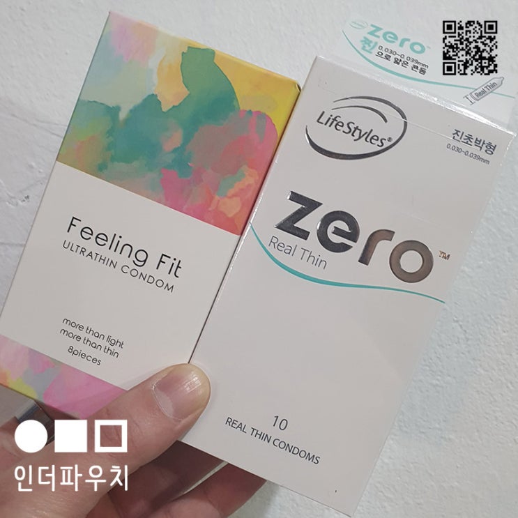  남자콘돔 진짜 원하는 느낌 한국라텍스 필링핏 / 안셀 제로