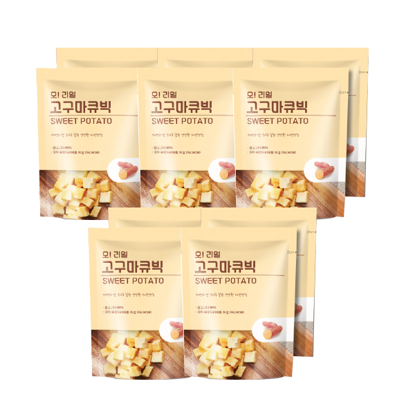 선호도 높은 오 리얼 고구마큐빅, 30g, 10개 좋아요 선호도 높은 오 리얼 고구마큐빅, 30g, 10개 좋아요