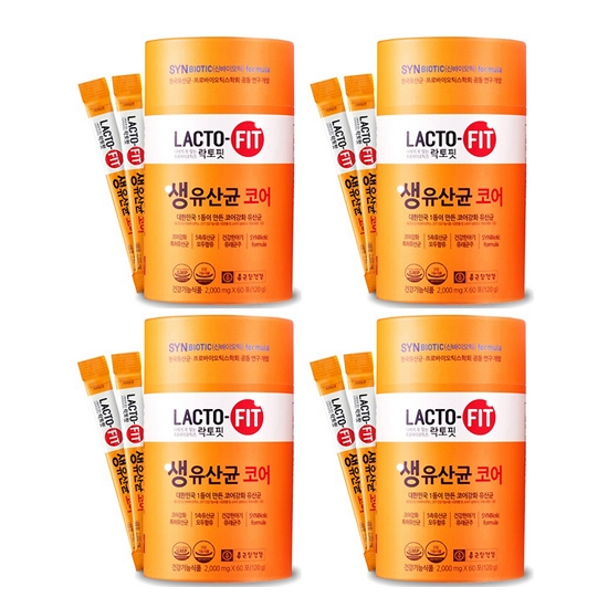 후기가 정말 좋은 종근당건강 락토핏 생유산균 코어, 4개, 120g ···