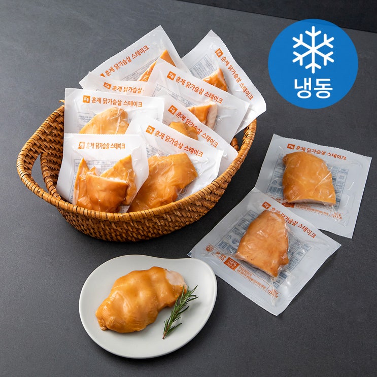 가성비 좋은 오쿡 훈제 닭가슴살 스테이크 (냉동), 100g, 20팩 좋아요 가성비 좋은 오쿡 훈제 닭가슴살 스테이크 (냉동), 100g, 20팩 좋아요