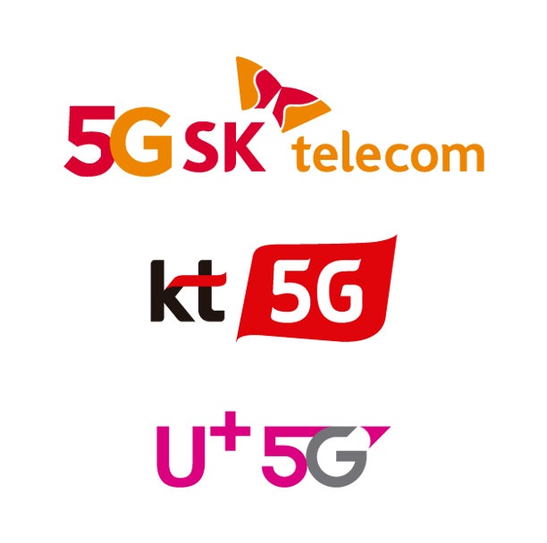 5G SK telecom KT 5G U+5G 에스케이텔레콤 케이티 유플러스 3사 5G 통신사 로고 ai 일러 소스 공유 ...