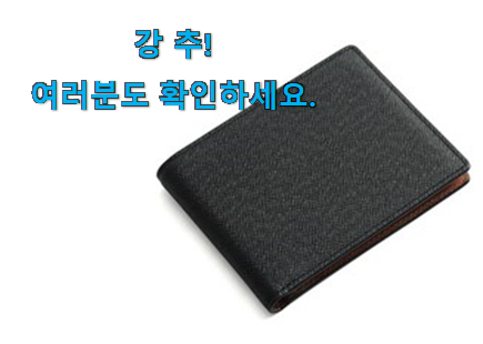 후기대박 남성 반지갑 꿀템 강추!