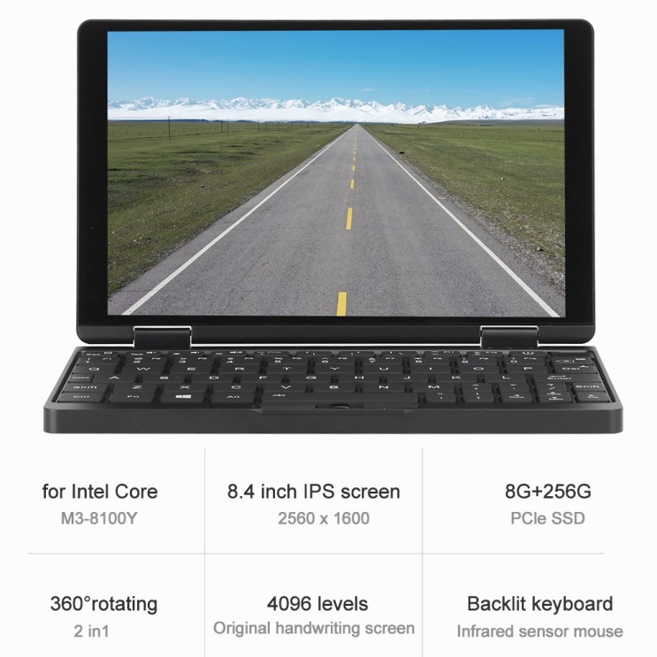 인지도 있는 OneMiX One Number One 8.4 인치 8G + 256G 포켓 노트북 태블릿 PC (전압 : 110V 3S -240V) (AliExpress 플랫폼 제한