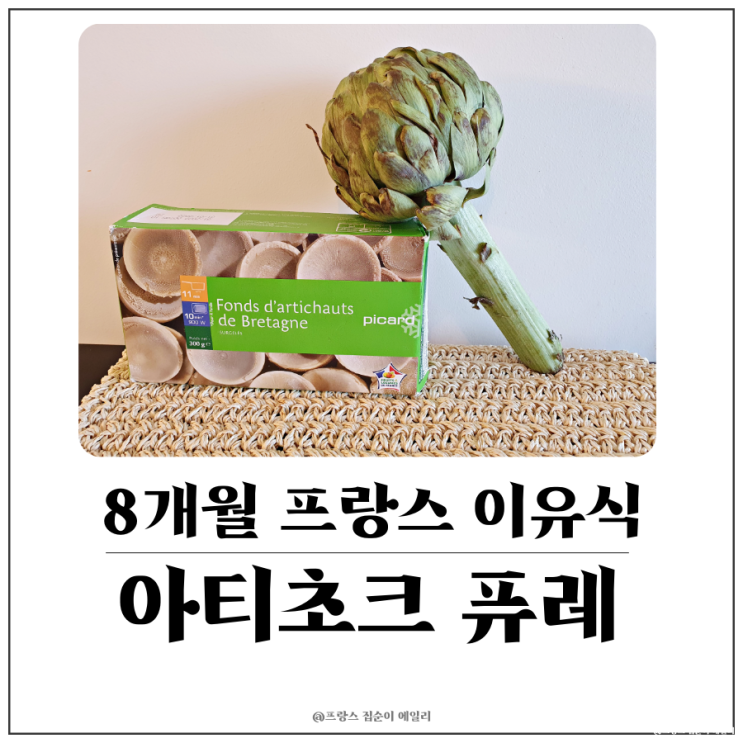  [8개월 아기 프랑스 이유식] 아티초크 퓨레 만들기, 먹을 수 있는 부분 손질하기