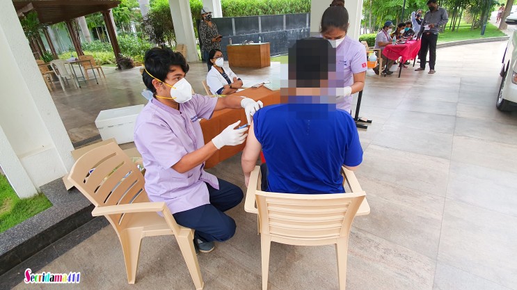 인도 벵갈루루 드라이브스루 백신 코비실드 접종 후기
