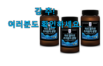 입소문탄 피쉬 콜라겐 초 저분자 분말 인정상품 강추!