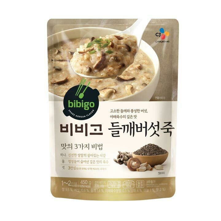 잘나가는 비비고 들깨버섯죽, 450g, 1개 좋아요